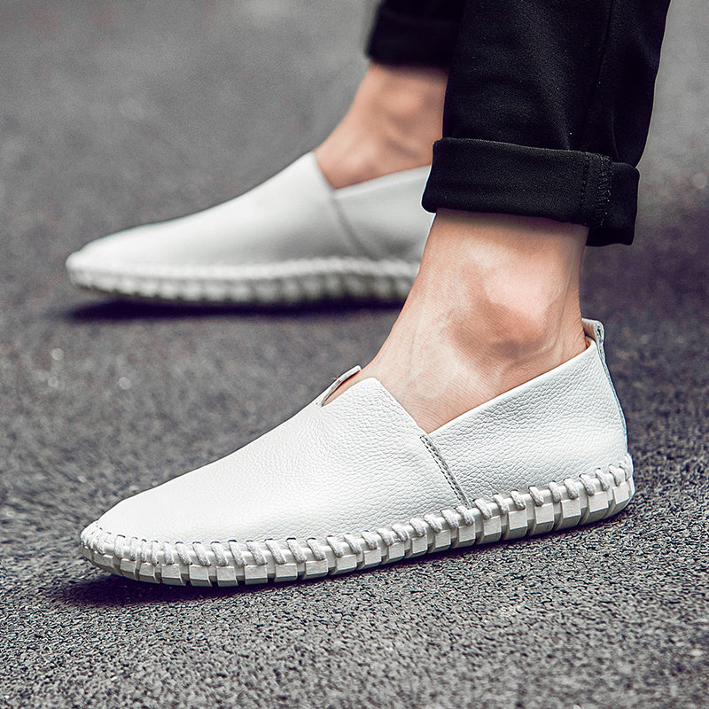 Handgefertigte Gommino Penny Loafer für Herren – Leichte Leder-Fahrerschuhe | Lässige Slip-On-Flats | 955