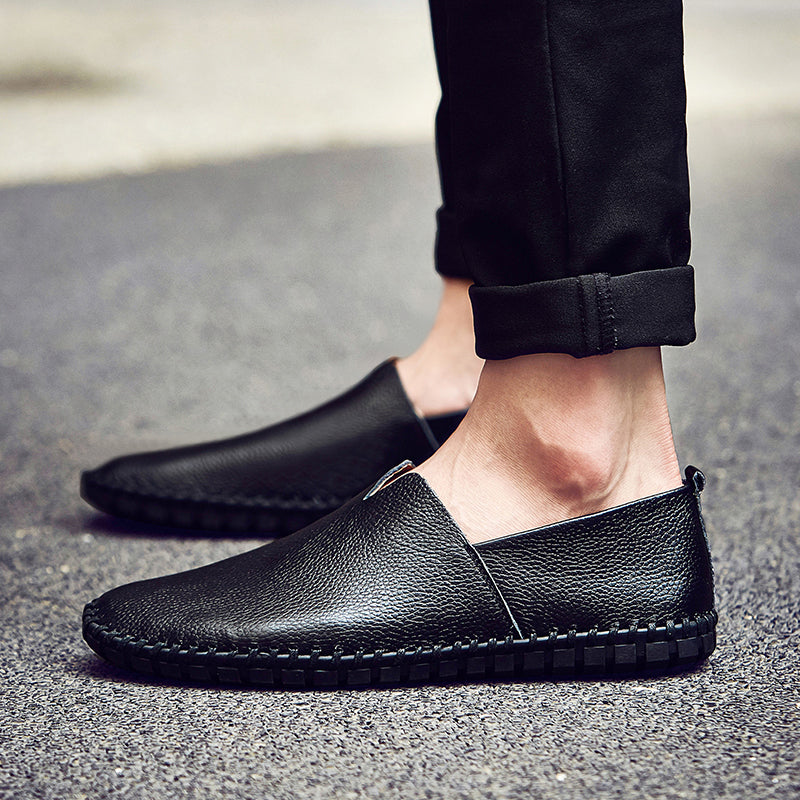 Handgefertigte Gommino Penny Loafer für Herren – Leichte Leder-Fahrerschuhe | Lässige Slip-On-Flats | 955