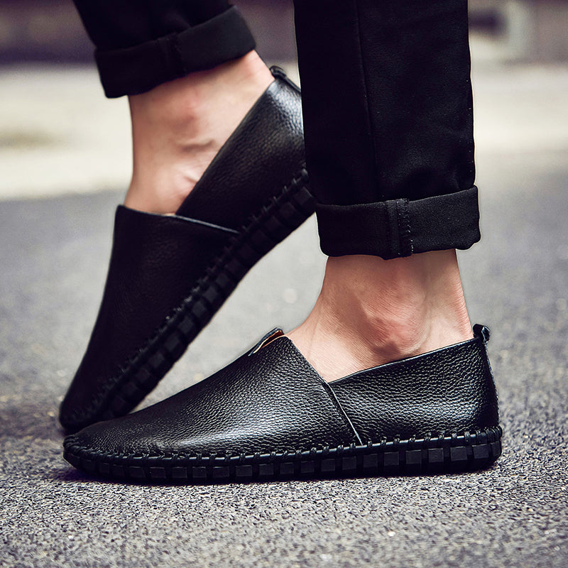 Handgefertigte Gommino Penny Loafer für Herren – Leichte Leder-Fahrerschuhe | Lässige Slip-On-Flats | 955