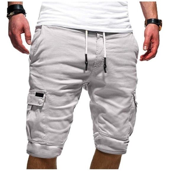 Herren Atmungsaktive Anti-Falten Chino Cargo Schnelltrocknende Shorts Mehrere Taschen Sommer Strandhose | ZK36