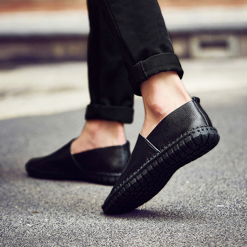 Handgefertigte Gommino Penny Loafer für Herren – Leichte Leder-Fahrerschuhe | Lässige Slip-On-Flats | 955