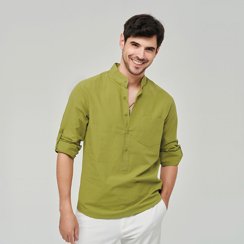 Herrenhemd Henry mit klassischem Design und Knopfleiste, vielseitiger Business-Stil | M7