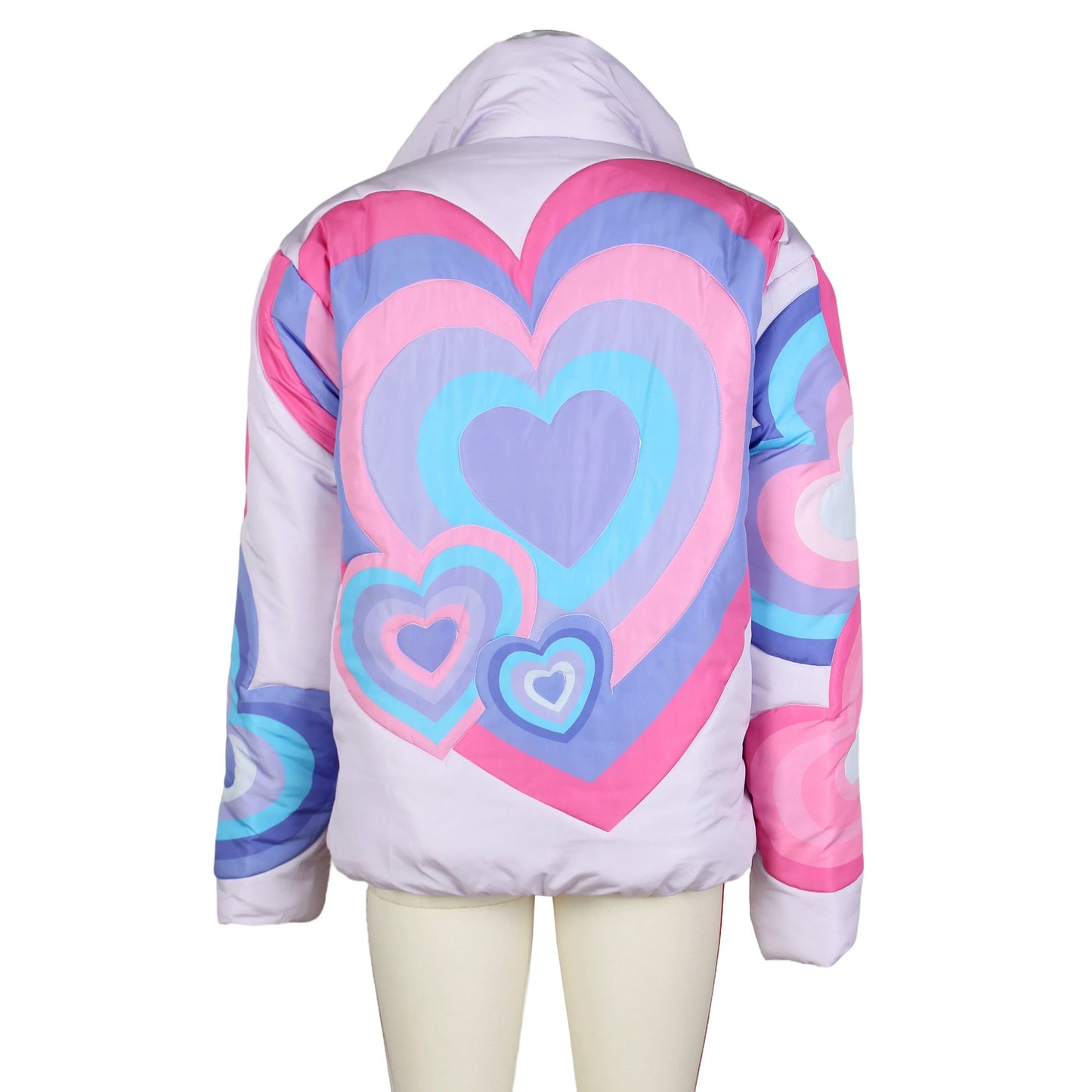 Herrenmode Rainbow Love Reißverschluss Parka Jacken Winter warme Mäntel | G0622