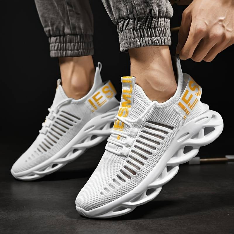 Atmungsaktive Strick-Sneaker zum Spazierengehen, leichte Sportschuhe, bequeme Low-Top-Sport-Turnschuhe | G101