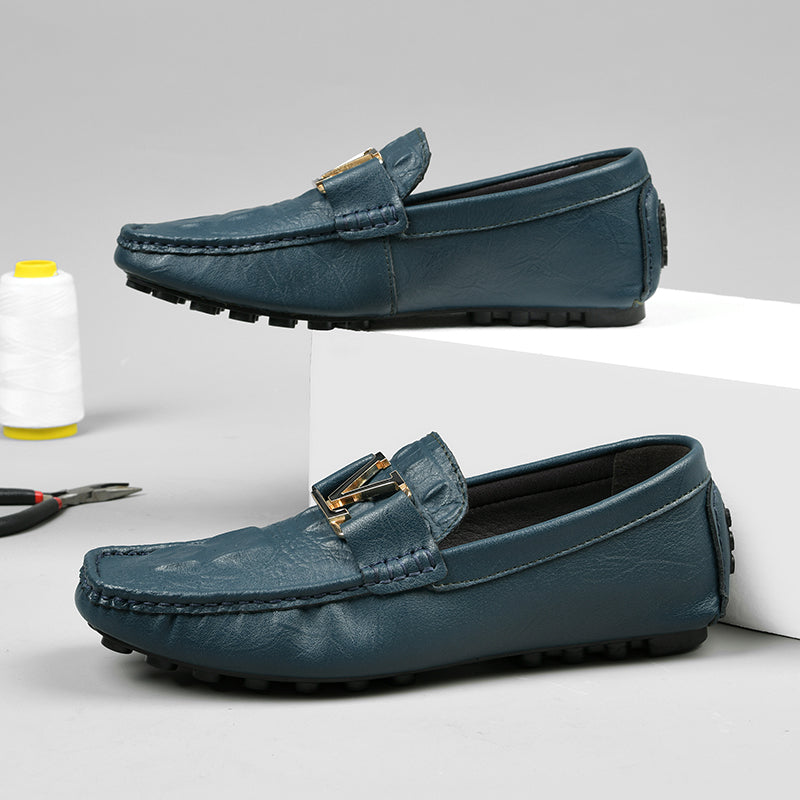 Hochwertige Echtlederschuhe Lässige Slipper Lederschuhe | H9901