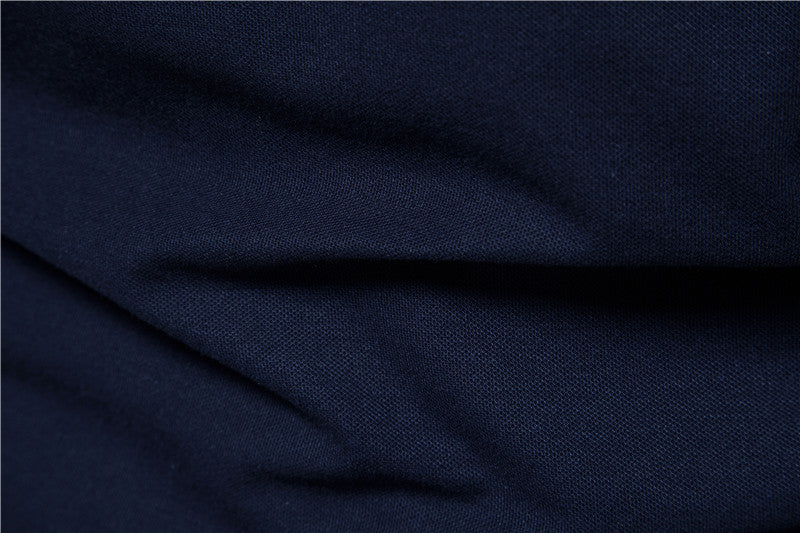 Herrenmode, lässig, einfarbig, kurzärmelig, hochwertiges, schmales Polo-T-Shirt | PL05