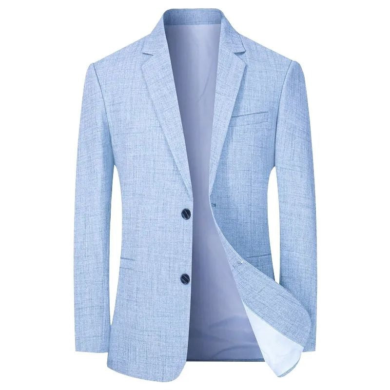 Casual Anzugjacke Einreihig Kerbe Revers Business Mantel Hochzeit Bräutigam Prom Outfit Blazer