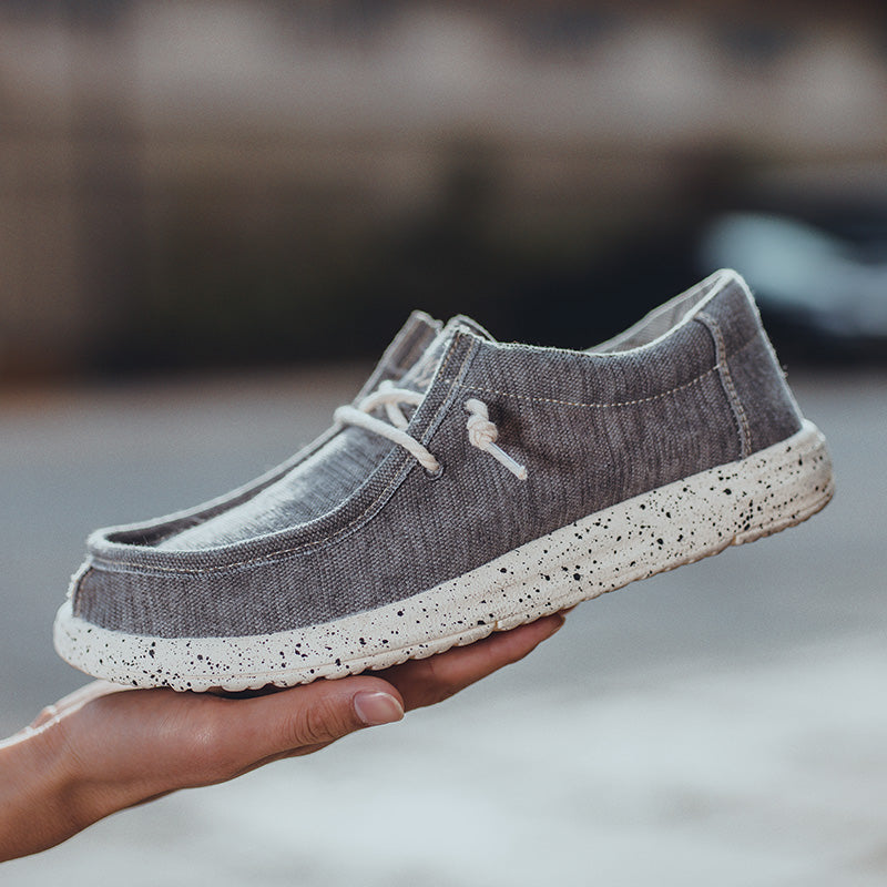 Freizeitschuhe aus Segeltuch für Herren – DUDE-Style, rutschfeste Sneaker für den Alltag | 8802