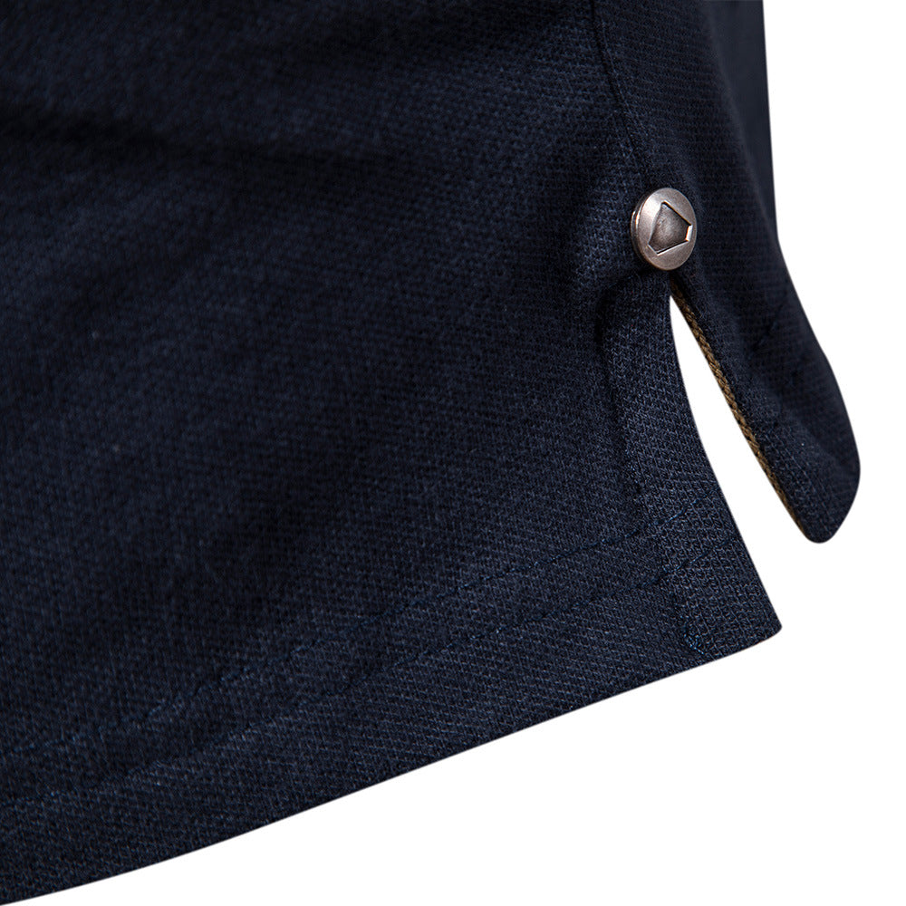 Hochwertiges Sommer-Poloshirt aus Baumwolle mit Stickerei für Herren | PS607