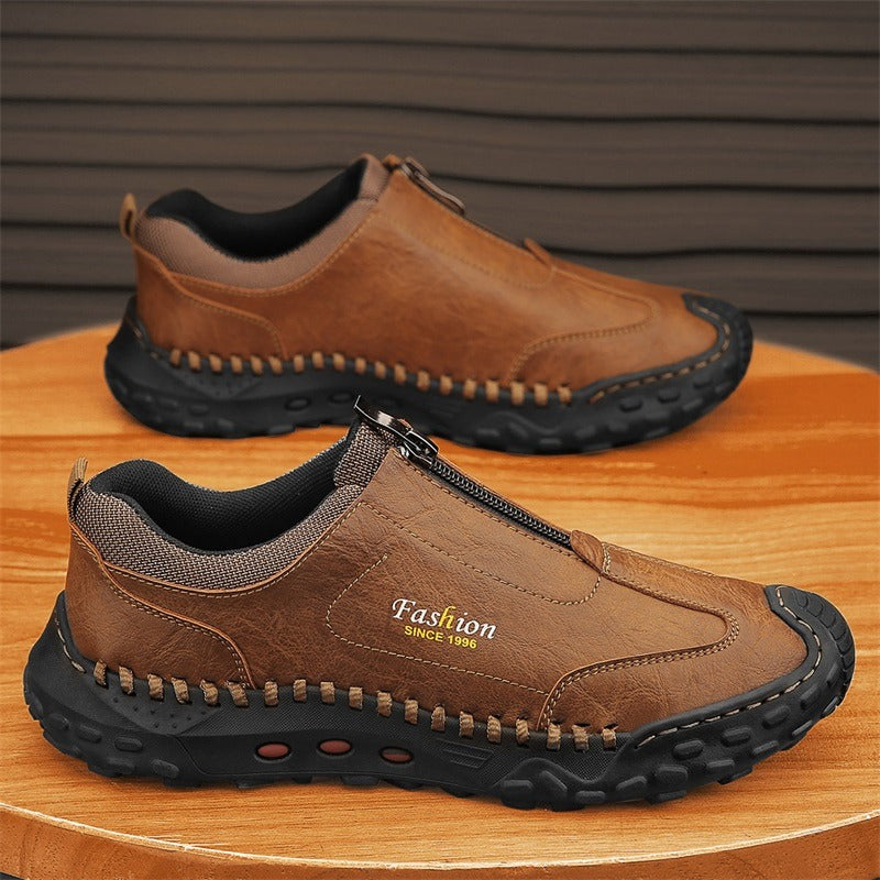 Fahrschuhe Lässige flache Loafer mit handgefertigten Nähten Lässige Wanderschuhe | 9511
