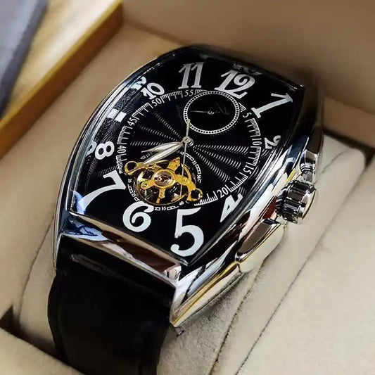 Herren Armbanduhren Mode Mondphase Tourbillon Automatische Mechanische Uhren | m186