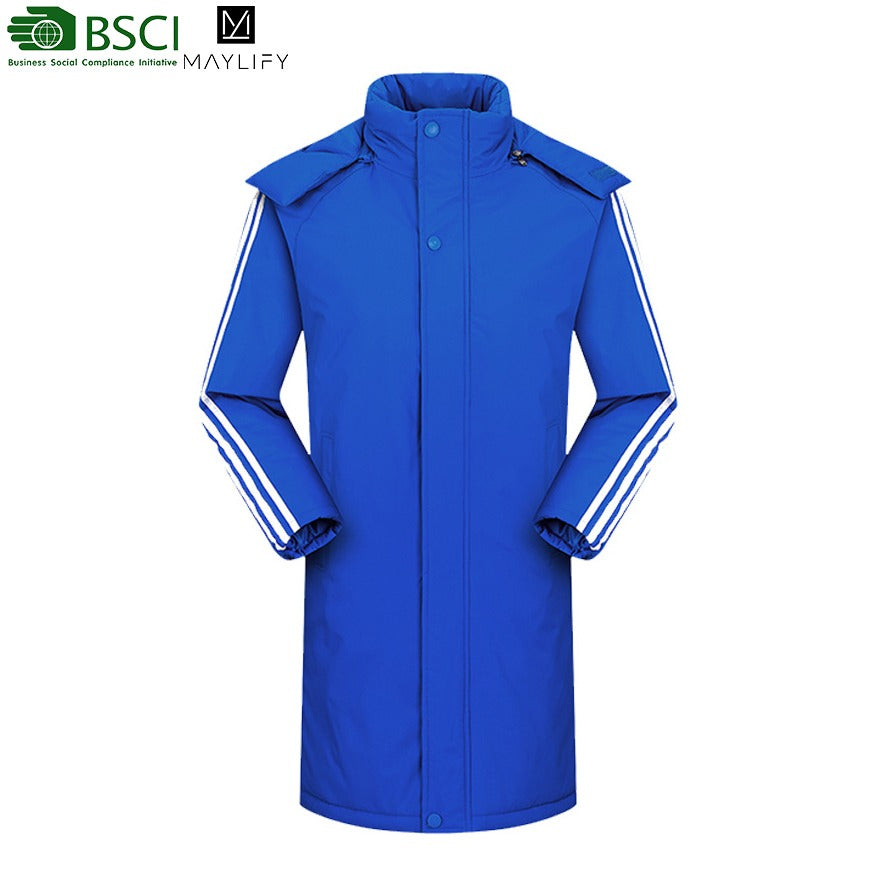 Hochwertiges Fußball-Wintertrikot, Bubble-Training, Sport, wasserdichter Mantel, mittellange Pufferjacke | A999