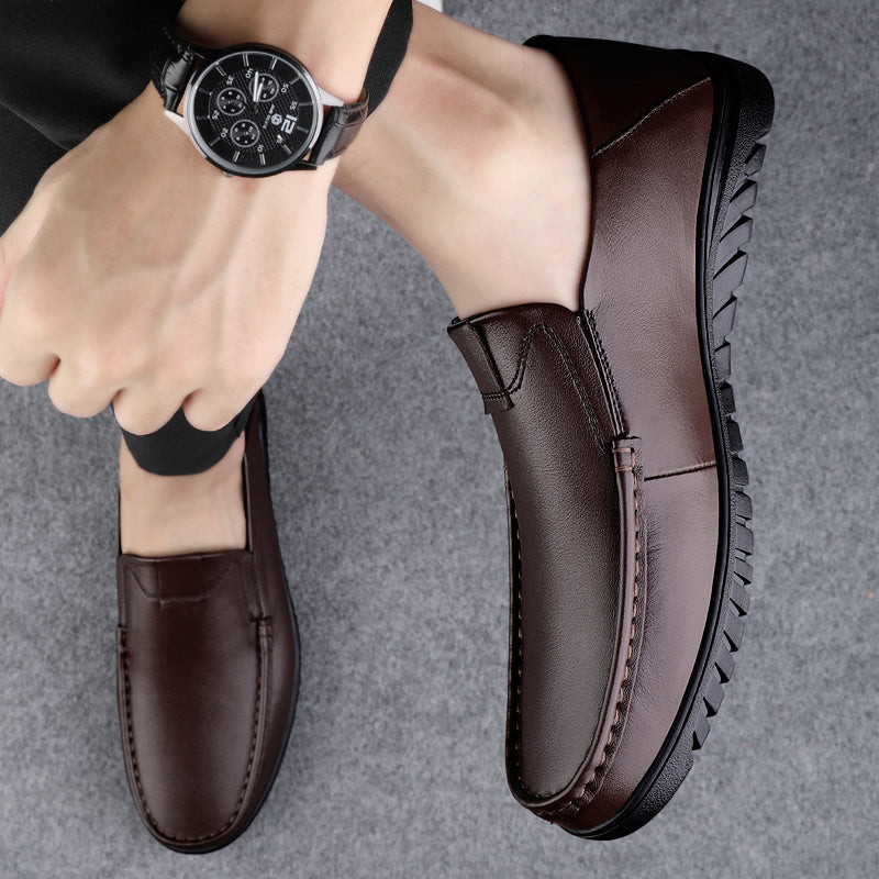 Business Lederschuhe Slip On Loafer Drive Walking Schuhe | B2102