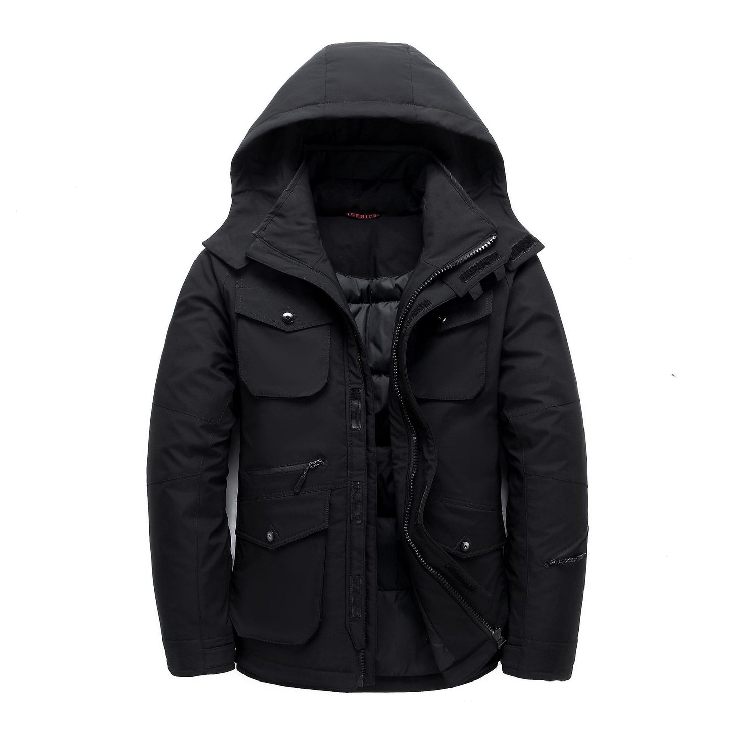 Wasserdichte Winter-Daunenjacke für Herren, weiße Entendaunen, Parkas, mittellang, dick, warm, Mantel | DJ046