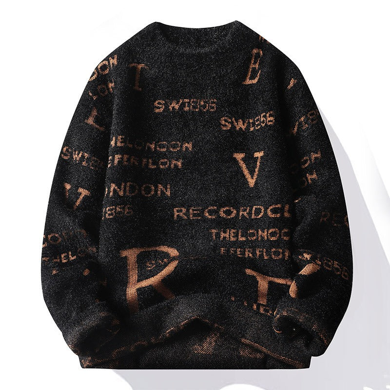 Oversize Pullover Herren Pullover Casual Streetwear Baumwollpullover | 10928