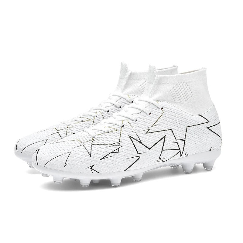 Atmungsaktive High-Top-Fußballschuhe mit langen Nägeln, Fußballtraining „Ronaldo Cleats“ | 23152