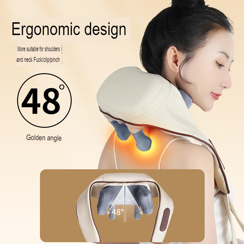 Knetendes Shiatsu M-förmiges Nacken-Schulter-Massagegerät mit Infrarot-Heizung Nacken-Schulter-Massagegerät | R8