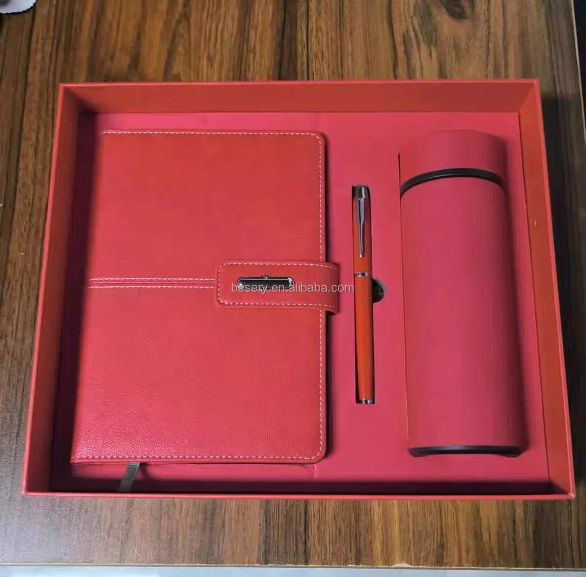 Premium A5 Notizbuch Geschenkset mit Stift USB-Stick & Thermobecher Geschenkset | 11111
