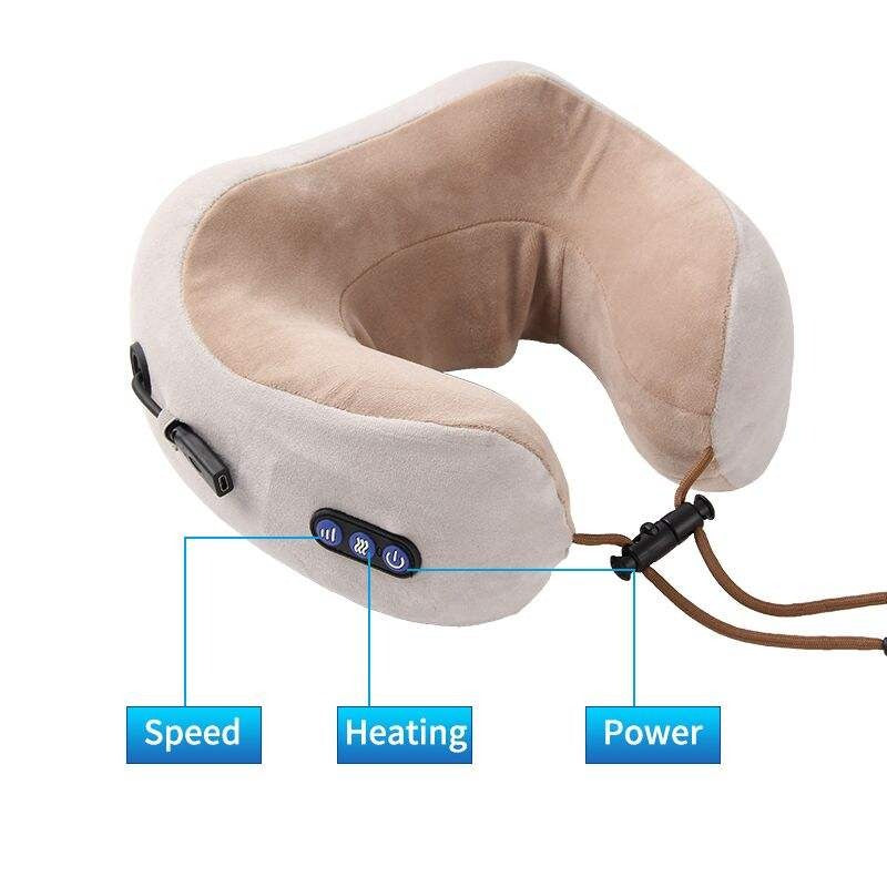 Elektrisches wiederaufladbares Körperkissen-Relaxmassagegerät, beheiztes Vibrationsmassagegerät | TH001