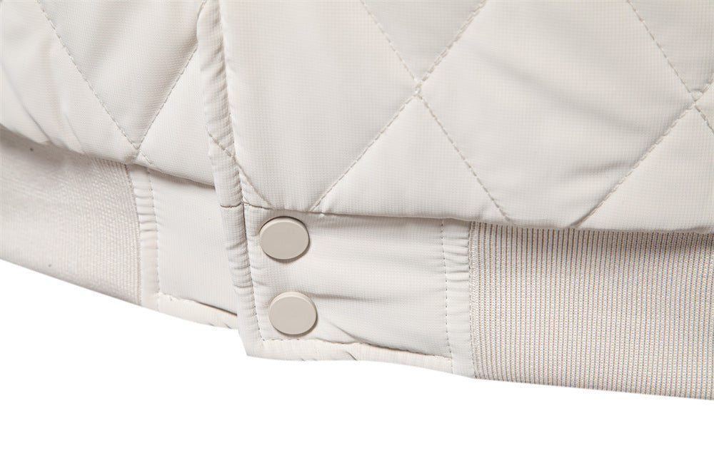 Stylische Herren Steppjacke mit Fleecefutter, Doppeltaschen & Raglanärmeln – Perfektes Freizeitoberteil | JK812