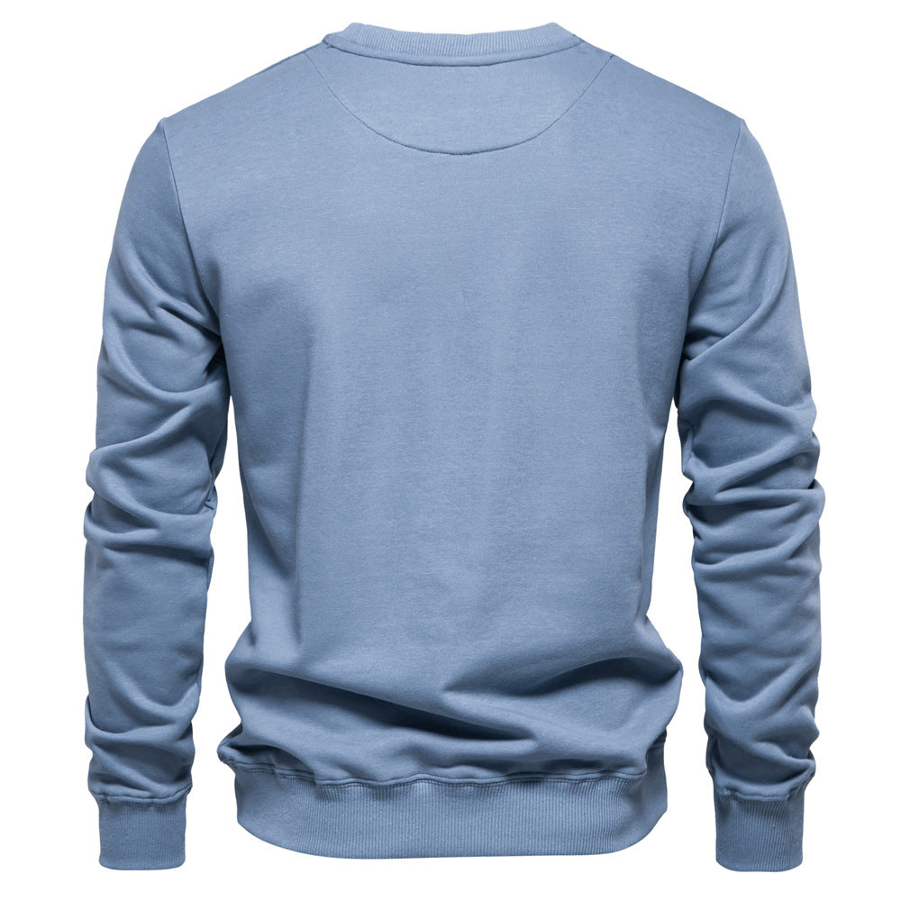 Winterdicker Pullover mit Rundhalsausschnitt, einfarbig, langärmelig, warm, schmaler Pullover | HD156