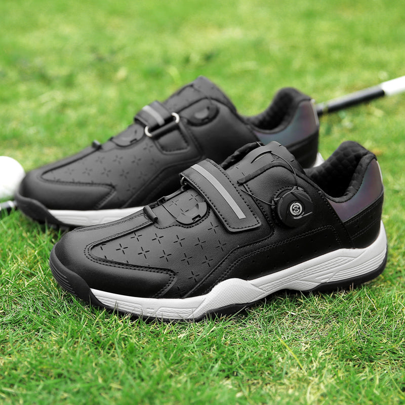 Herren Golfschuhe Bequeme Schnellschnürung Outdoor Sneakers | F9965