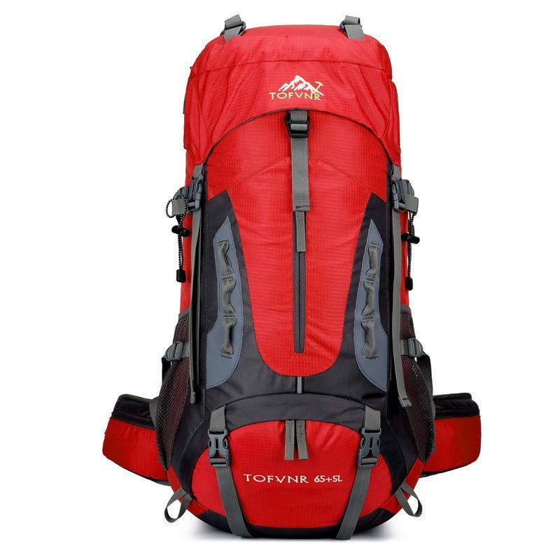 65+5L Outdoor-Wanderrucksack – Wasserdichter Trekkingrucksack mit großem Fassungsvermögen, Reflektorstreifen und erweiterbarem Design | 2201