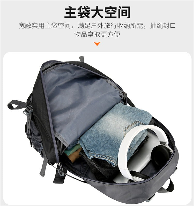 50L wasserdichter Wanderrucksack – Outdoor-Reiserucksack mit großem Fassungsvermögen, atmungsaktivem Design und reflektierenden Sicherheitsstreifen | 2205