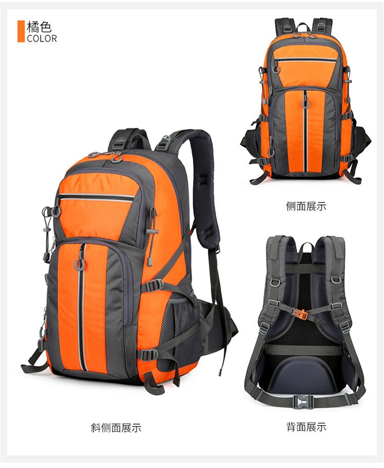 50L wasserdichter Wanderrucksack – Outdoor-Reiserucksack mit großem Fassungsvermögen, atmungsaktivem Design und reflektierenden Sicherheitsstreifen | 2205