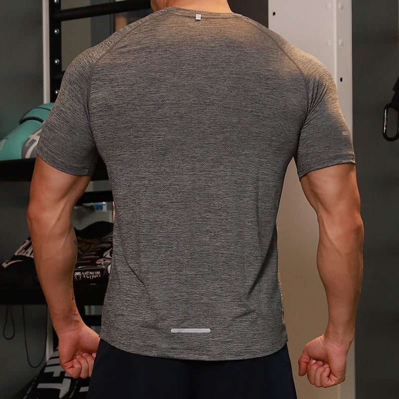 Herren Kurzarm Schnelltrocknendes Sport-T-Shirt fürs Fitnessstudio Feuchtigkeitsableitendes Oberteil | 6098