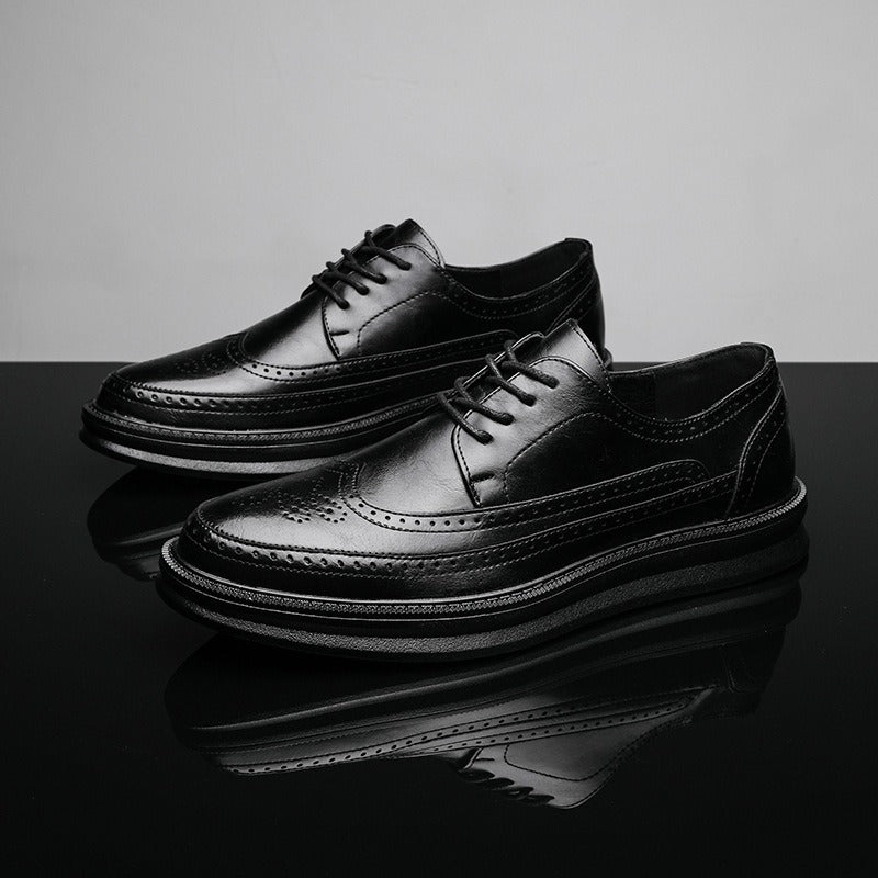 Herren Formelle Lederschuhe Kleid Hochzeit Oxford Brogue Männliche Schuhe Arbeitsstiefel