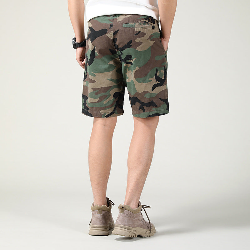 Herren Sommer Camouflage American Casual Slim Fit Loose Cargo Shorts | 2301