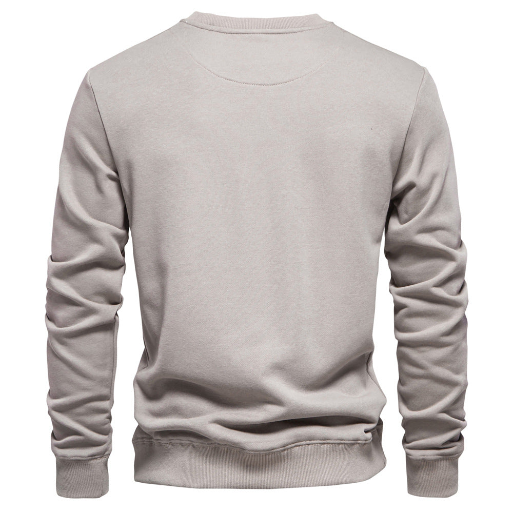 Winterdicker Pullover mit Rundhalsausschnitt, einfarbig, langärmelig, warm, schmaler Pullover | HD156