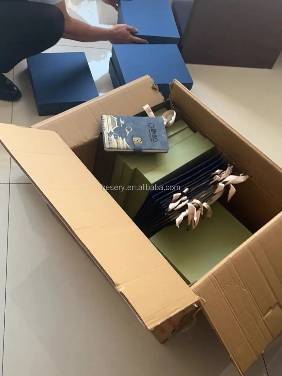 Premium A5 Notizbuch Geschenkset mit Stift USB-Stick & Thermobecher Geschenkset | 11111