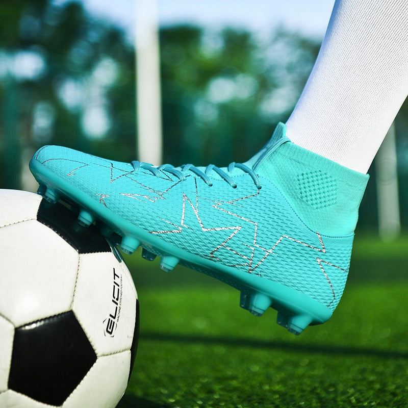 Atmungsaktive High-Top-Fußballschuhe mit langen Nägeln, Fußballtraining „Ronaldo Cleats“ | 23152