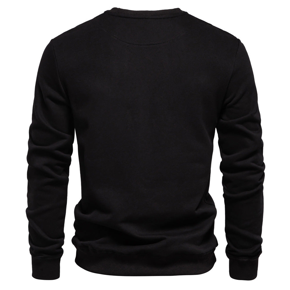 Winterdicker Pullover mit Rundhalsausschnitt, einfarbig, langärmelig, warm, schmaler Pullover | HD156