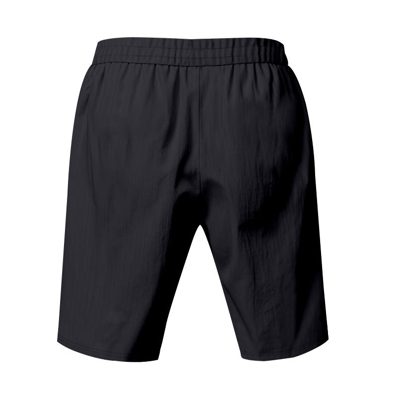 Leichte Strandshorts aus Leinenmischung für Herren – Relaxed Fit 5-Zoll-Freizeitshorts | WW-2