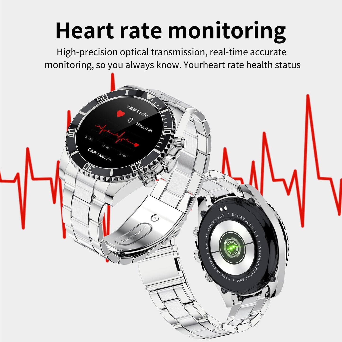 Herrenuhr Stahlarmband BT Call Smart Watch Rolex Style Business Sports Smart Watch | AW-12