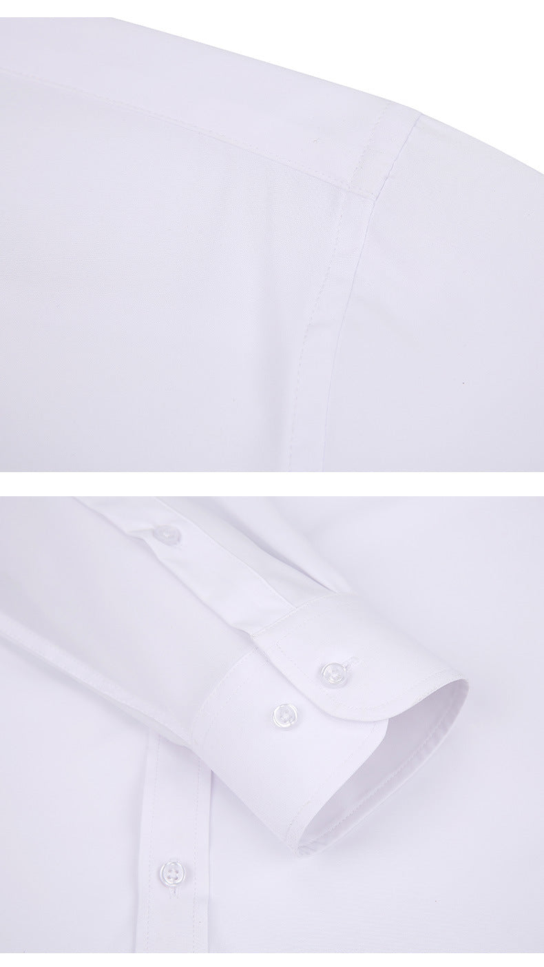 Herren Elastizität Formelles Hemd Langarm Hochzeit Slim Fit Bügelfreie Hemden Top | W7