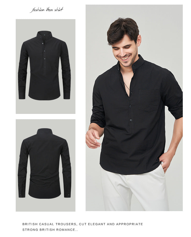 Herrenhemd Henry mit klassischem Design und Knopfleiste, vielseitiger Business-Stil | M7