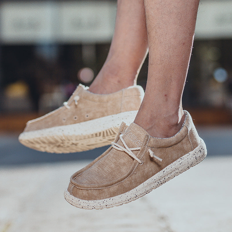 Freizeitschuhe aus Segeltuch für Herren – DUDE-Style, rutschfeste Sneaker für den Alltag | 8802