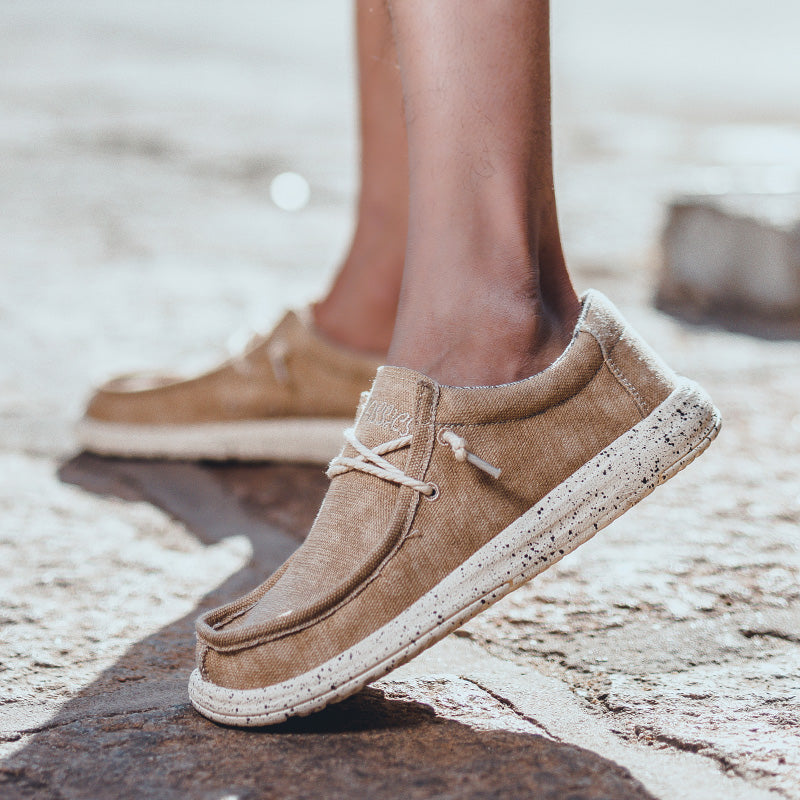 Freizeitschuhe aus Segeltuch für Herren – DUDE-Style, rutschfeste Sneaker für den Alltag | 8802