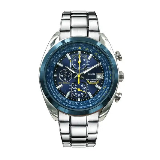 Herren Luxusuhr Marke Quarz Business Chronograph Wasserdichte Armbanduhr | 8220