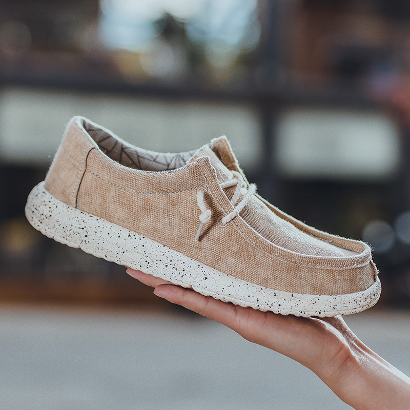 Freizeitschuhe aus Segeltuch für Herren – DUDE-Style, rutschfeste Sneaker für den Alltag | 8802