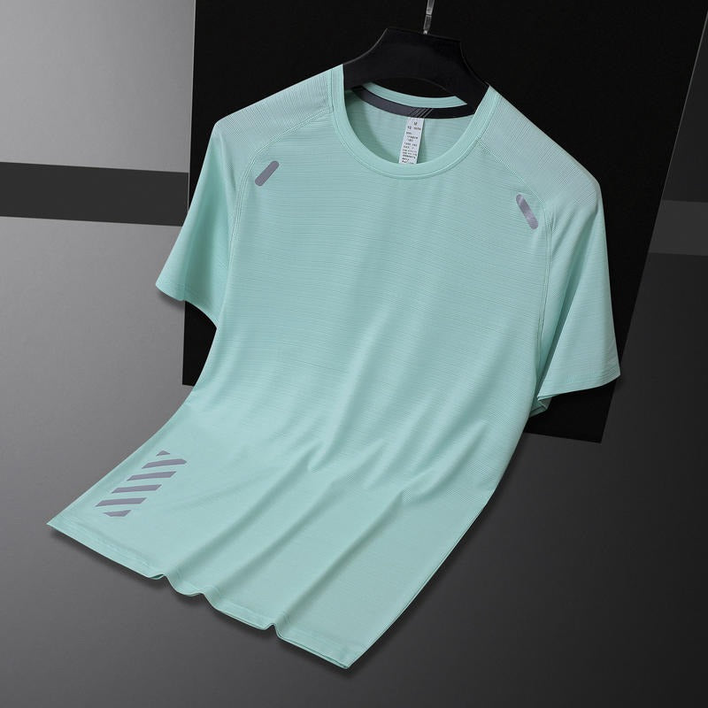 Herren Slim Fit Outdoor Gym Laufen Workout Fitness T-Shirt Lässig Atmungsaktiv Kurzarm Schnelltrocknende Shirts | 2203
