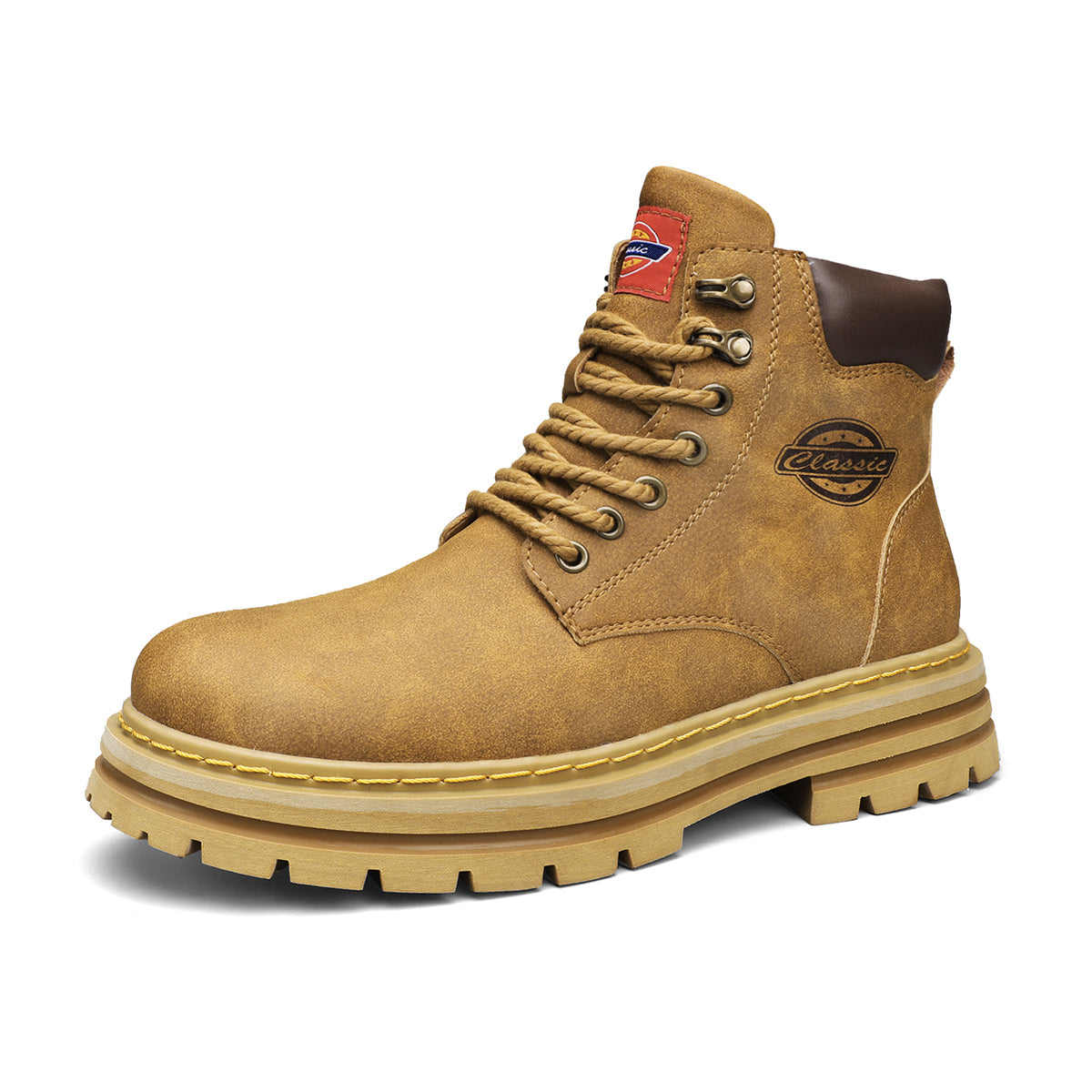 Herren-Lederstiefel im britischen Stil, High-Top-Arbeitskleidung, Freizeitschuhe | 6005
