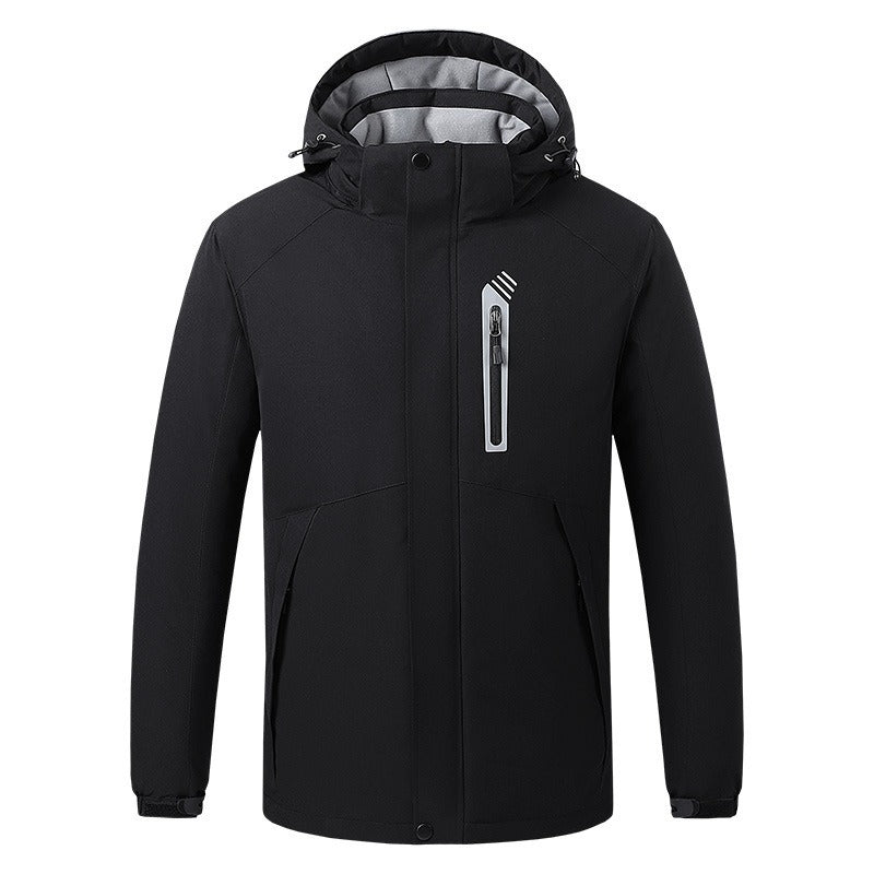 Herren USB-Elektroheizung Winter Fleece-Innenjacke Mäntel Dicke warme lässige USB-beheizte Premiumjacke | 993