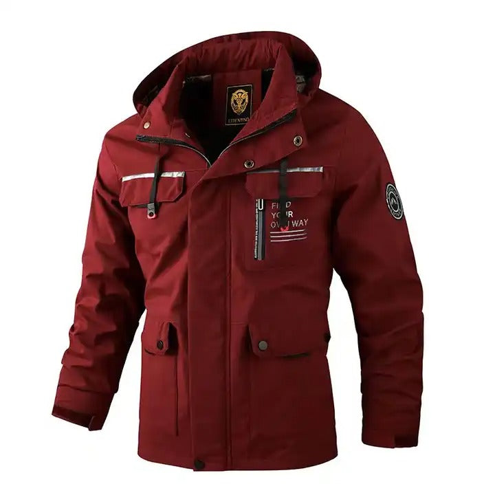 Winterjacke mit Kapuze, lässig, warm, dick, Windjacke mit Kapuze | 8889