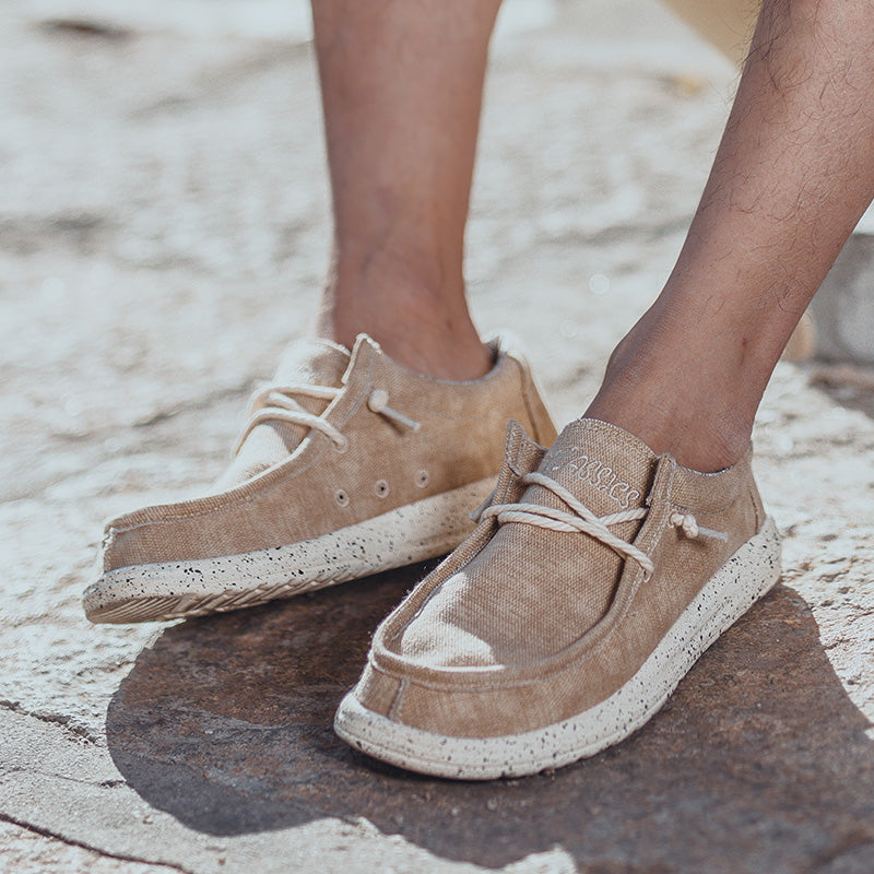 Freizeitschuhe aus Segeltuch für Herren – DUDE-Style, rutschfeste Sneaker für den Alltag | 8802