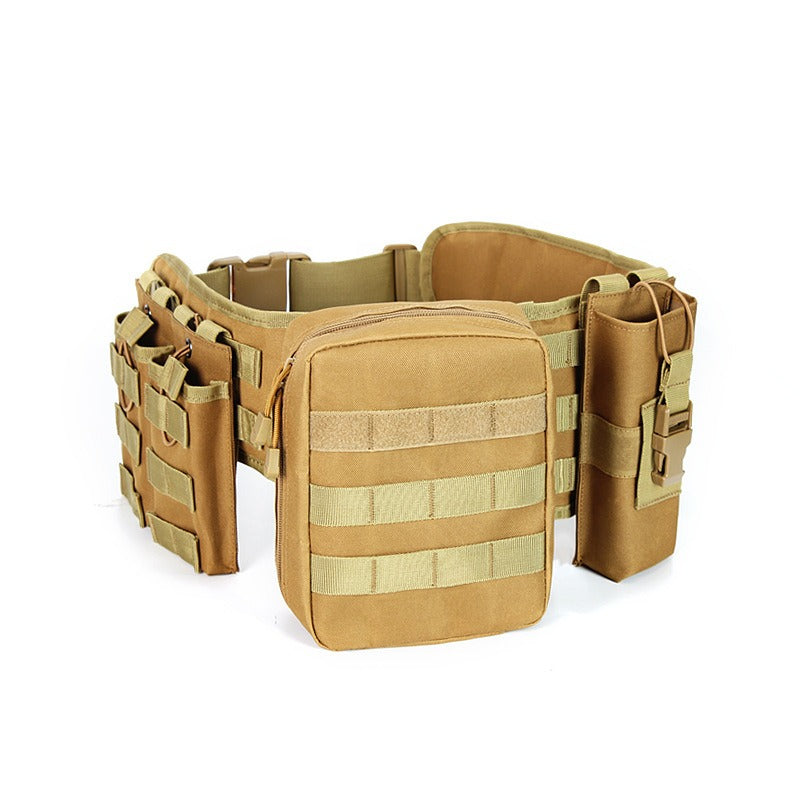 Taktischer Outdoor-Gürtel mit Gurtzeug – Multifunktionale Militär-Hüfttasche | AKM-106